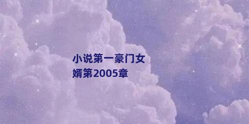 小说第一豪门女婿第2005章