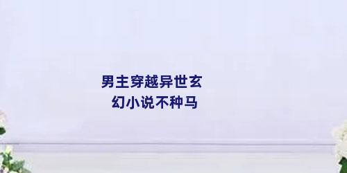 男主穿越异世玄幻小说不种马